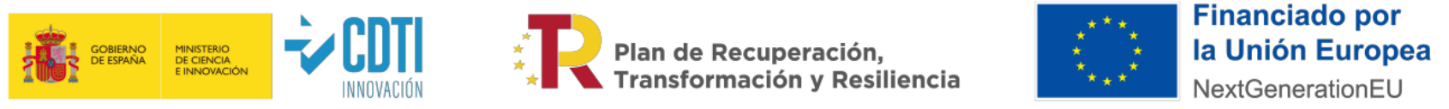 Logo proyectos financiados por CDTI