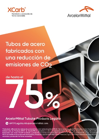 Tubos de acero con reducción de emisiones de CO2